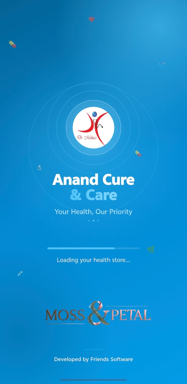 Anand Cure & Care homeopathic medicines mobile app screenshot